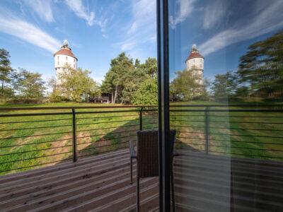 pokoj dwupoziomowy- widok z balkonu