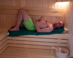Sauna w Ośrodku Róża WIatrów na Mazurach Sauna 2