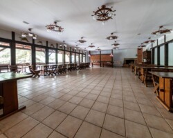 Sala jadalna, Ośrodek Róża wiatrów w Węgorzewie